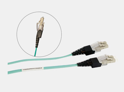 LC duplex 2+1 pin fiber jumper